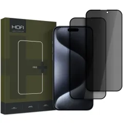 iPhone iPhone 16 Pro apsauginis stiklas HOFI ANTI SPY GLASS PRO+ 2-PACK Apple iPhone 16 Pro