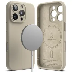 Apple iPhone 16 Pro dėklas  RINGKE SILICONE MAGNETIC MAGSAFE