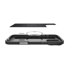 Apple iPhone 16 Pro dėklas Juoda SPIGEN OPTIK ARMOR MAG MAGSAFE