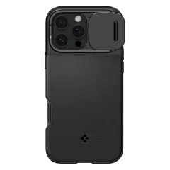 Apple iPhone 16 Pro dėklas Juoda SPIGEN OPTIK ARMOR MAG MAGSAFE