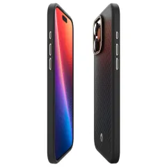 Apple iPhone 16 Pro dėklas Juoda SPIGEN ENZO ARAMID MAG MAGSAFE