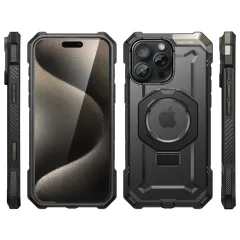 Apple iPhone 16 Pro dėklas Juoda SUPCASE UB GRIP MAG MAGSAFE