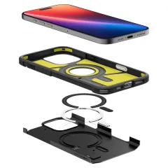 Apple iPhone 16 Pro dėklas Juoda SPIGEN TOUGH ARMOR ”T” MAG MAGSAFE