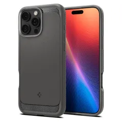Apple iPhone 16 Pro dėklas pilkas SPIGEN RUGGED ARMOR MAG MAGSAFE