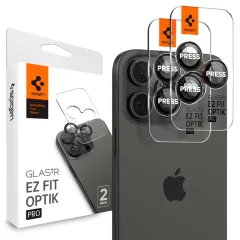iPhone iPhone 16 Pro apsauginis stiklas SPIGEN OPTIK PRO L-SERIES GLAS.TR ”EZ FIT” CAMERA PROTECTOR 2-PACK Apple iPhone 16 Pro