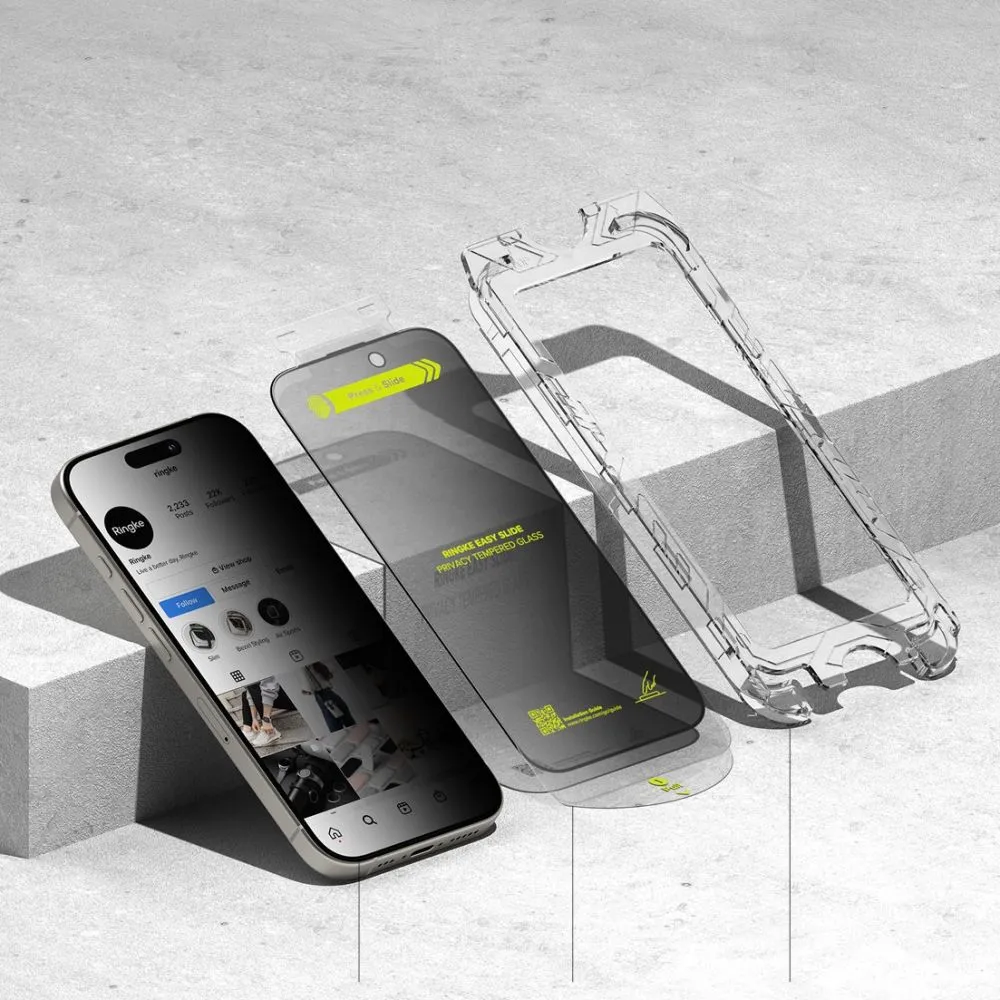 Apple iPhone 16 Pro Max skärmskydd  RINGKE EASY SLIDE PRIVACY 2-PACK