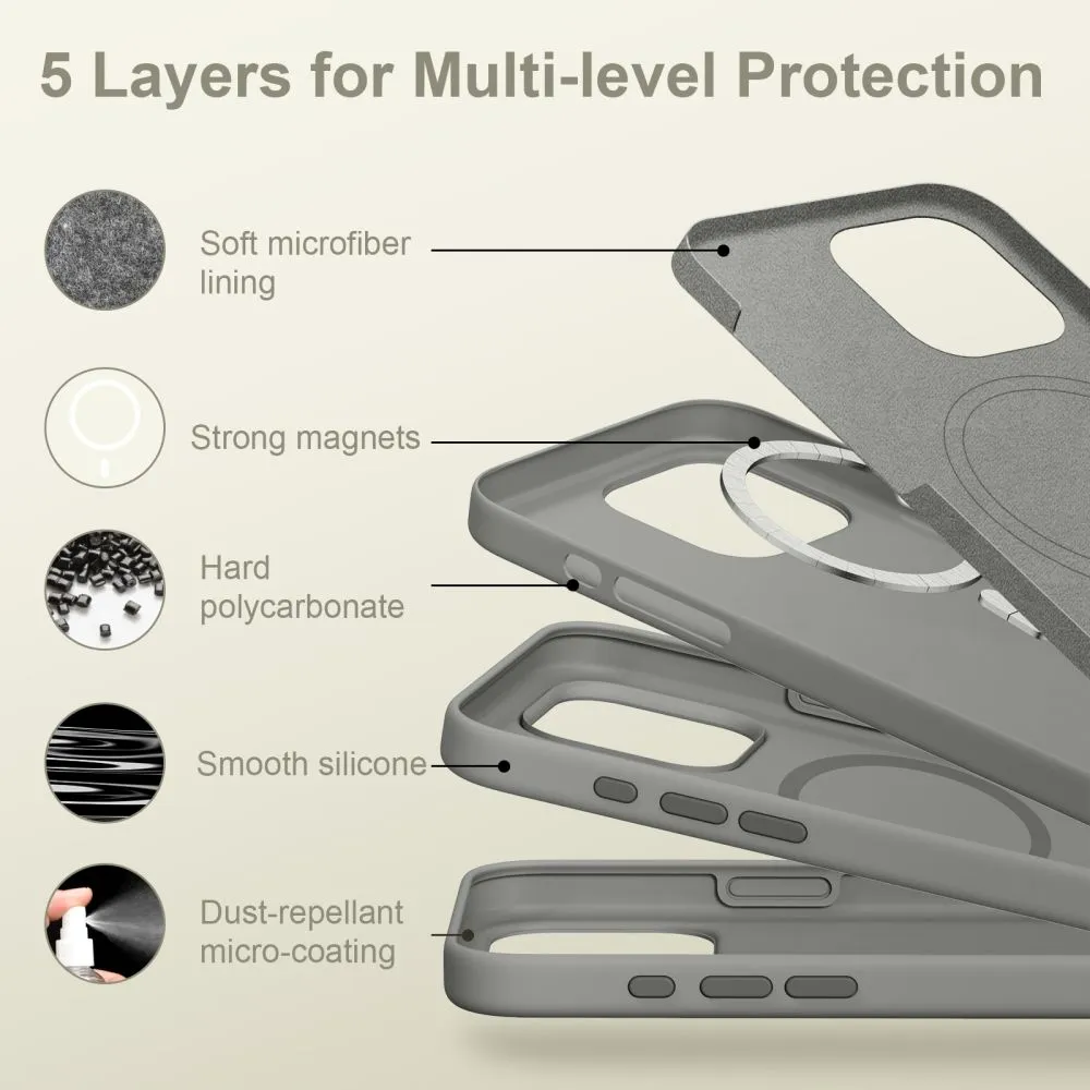 Apple iPhone 16 Pro Max skal  TECH-PROTECT SILICONE MAGSAFE
