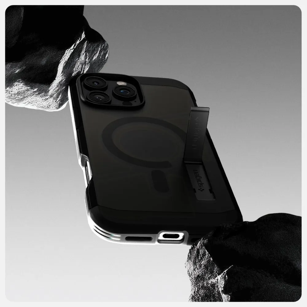 Apple iPhone 16 Pro Max skal svart SPIGEN TOUGH ARMOR MAG MAGSAFE