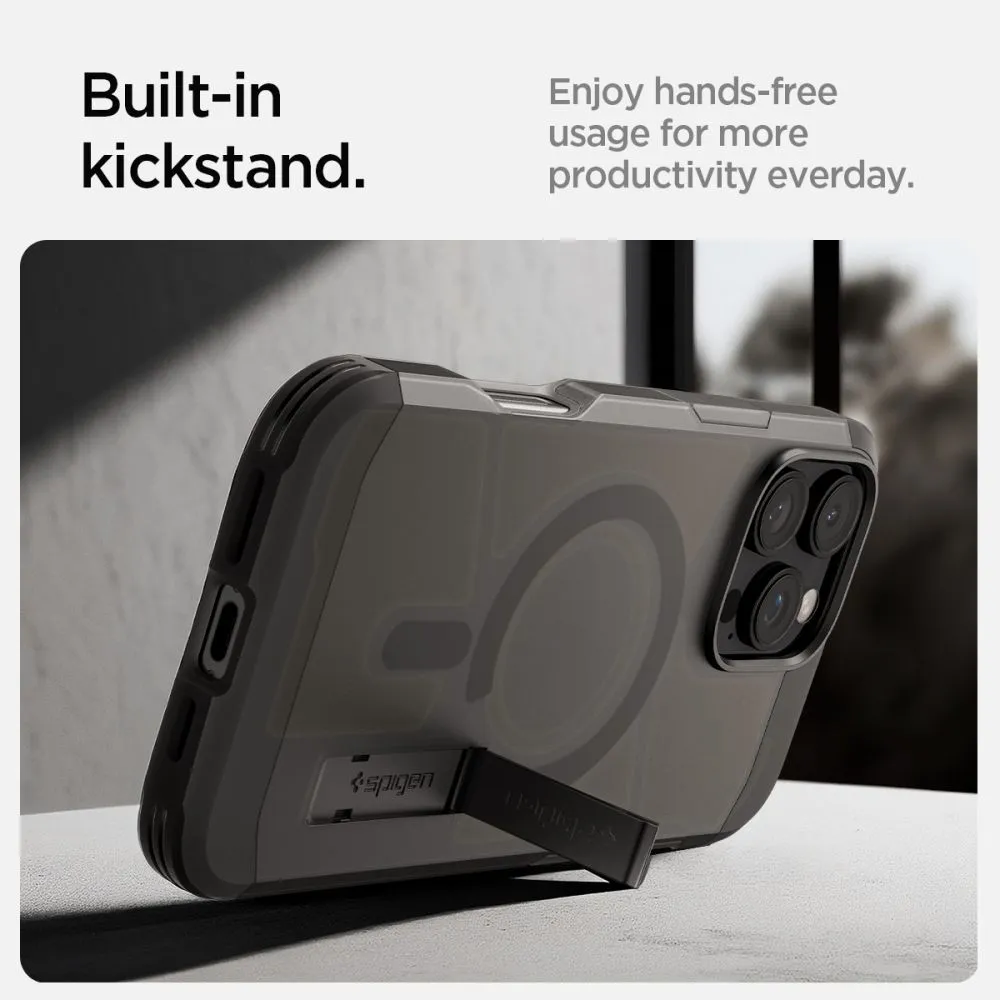 Apple iPhone 16 Pro Max skal svart SPIGEN TOUGH ARMOR MAG MAGSAFE