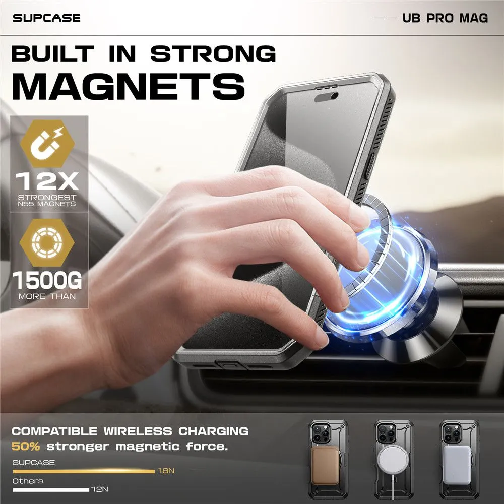 Apple iPhone 16 Pro Max suojakuori harmaa SUPCASE UB PRO MAG MAGSAFE