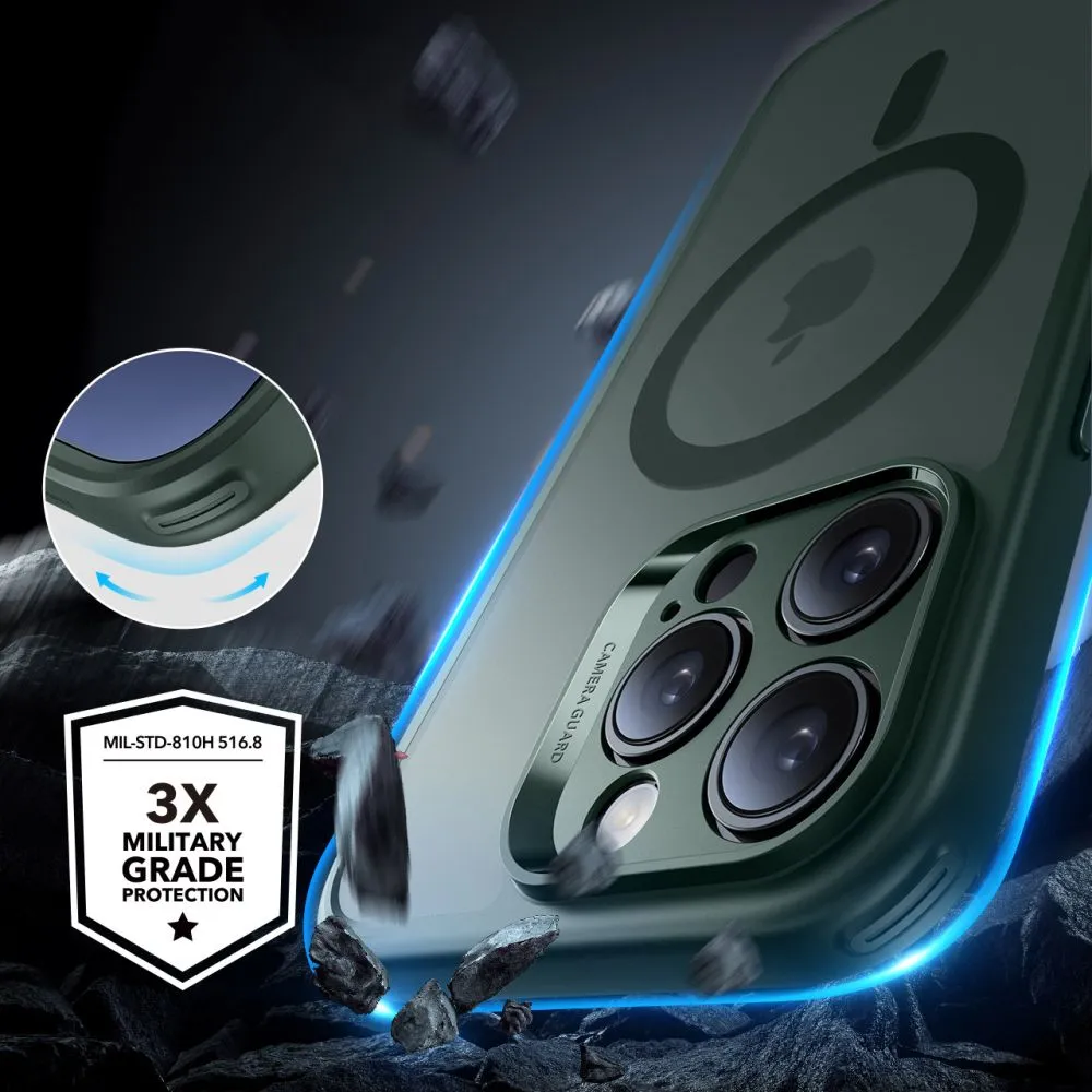 Apple iPhone 16 Pro Max skal grön ESR CLASSIC PRO SET HALOLOCK MAGSAFE