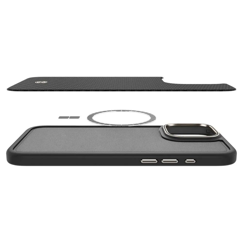 Apple iPhone 16 Pro Max skal svart SPIGEN ENZO ARAMID MAG MAGSAFE