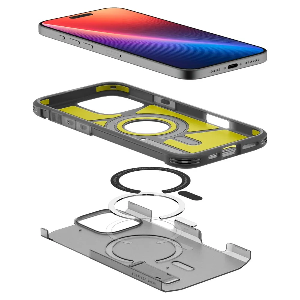Apple iPhone 16 Pro Max skal svart SPIGEN TOUGH ARMOR MAG MAGSAFE