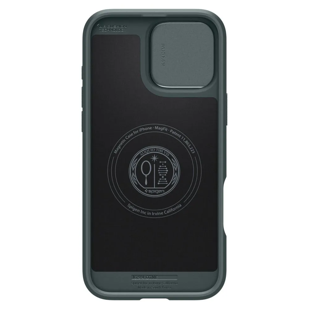 Apple iPhone 16 Pro Max case green SPIGEN OPTIK ARMOR MAG MAGSAFE