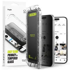 iPhone iPhone 16 Pro Max skärmskydd RINGKE EASY SLIDE PRIVACY 2-PACK Apple iPhone 16 Pro Max