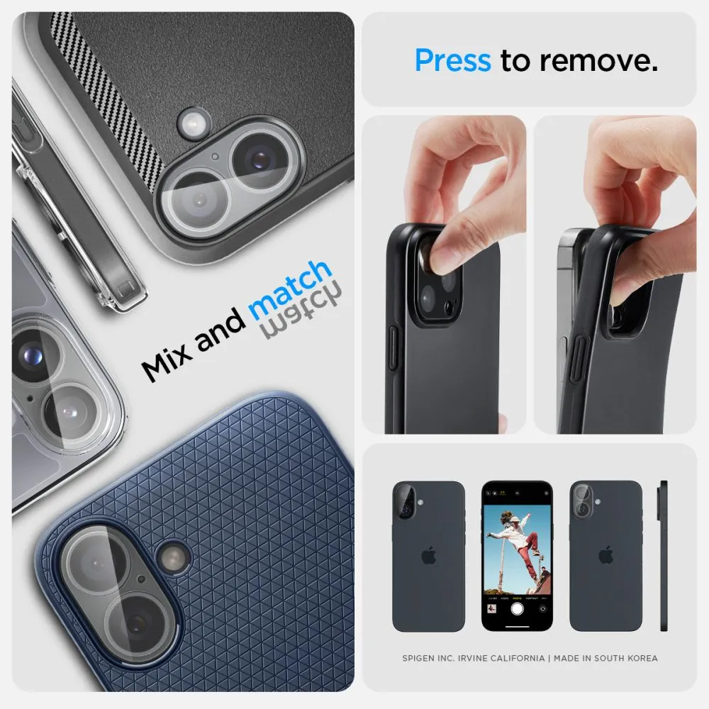 Apple iPhone 16 Plus apsauginis stiklas  SPIGEN OPTIK GLAS.TR CAMERA PROTECTOR 2-PACK