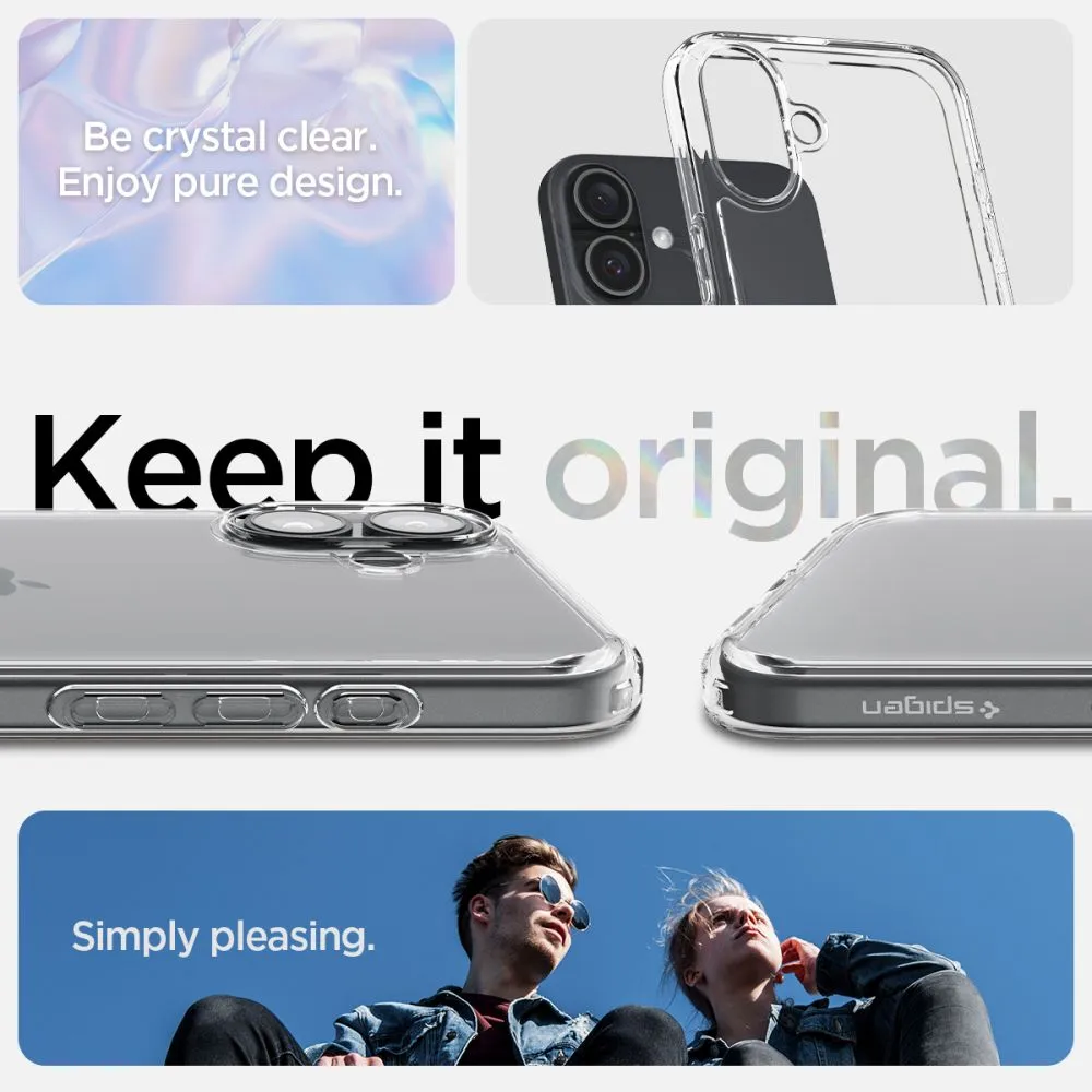 Apple iPhone 16 Plus vāciņš caurspīdīgs SPIGEN ULTRA HYBRID