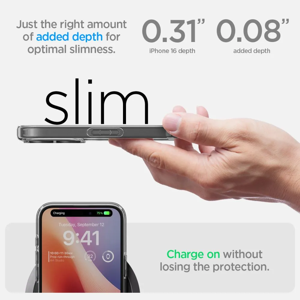 Apple iPhone 16 Plus vāciņš caurspīdīgs SPIGEN ULTRA HYBRID