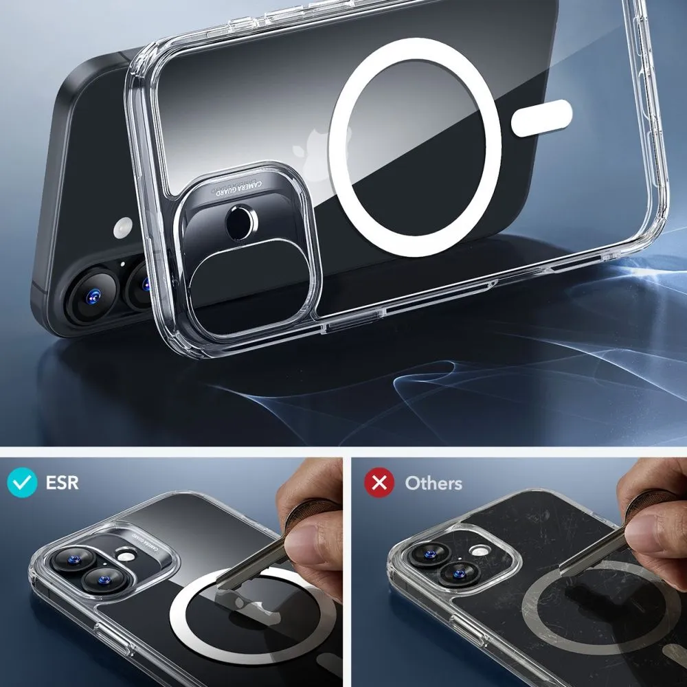 Apple iPhone 16 Plus vāciņš caurspīdīgs ESR CLASSIC HYBRID HALOLOCK MAGSAFE & TEMPERED GLASS