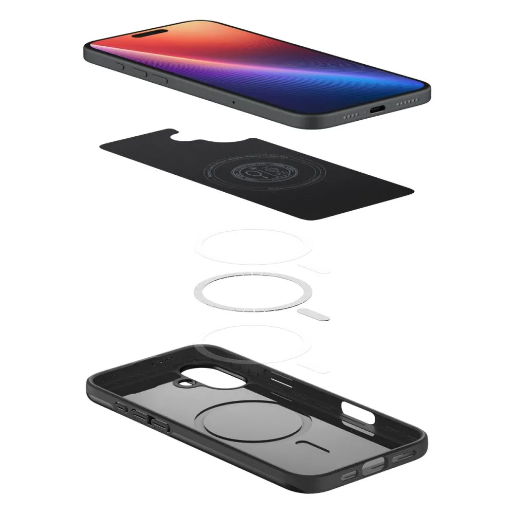 Apple iPhone 16 Plus vāciņš melns SPIGEN THIN FIT MAG MAGSAFE