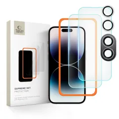 iPhone iPhone 16 Plus skärmskydd TECH-PROTECT SUPREME SET 3-PACK Apple iPhone 16 Plus