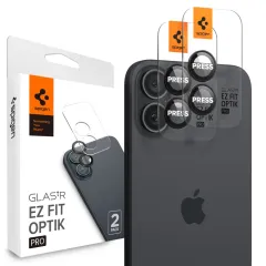 iPhone iPhone 16 Plus skärmskydd SPIGEN OPTIK PRO GLAS.TR ”EZ FIT” CAMERA PROTECTOR 2-PACK Apple iPhone 16 Plus