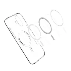 Apple iPhone 16 Plus vāciņš caurspīdīgs SPIGEN LIQUID CRYSTAL MAG MAGSAFE