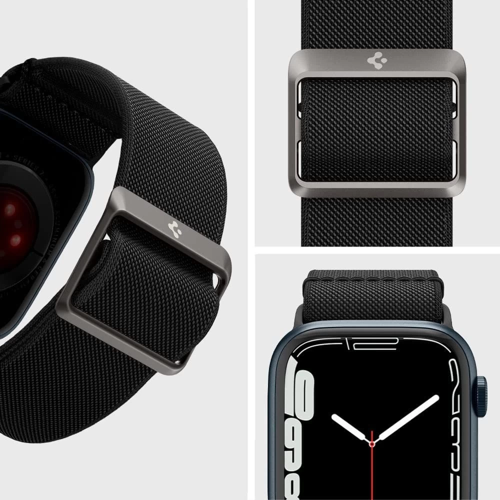 Apple Watch 10 / 11 Nutikellade rihmad must SPIGEN FIT LITE (46 MM)