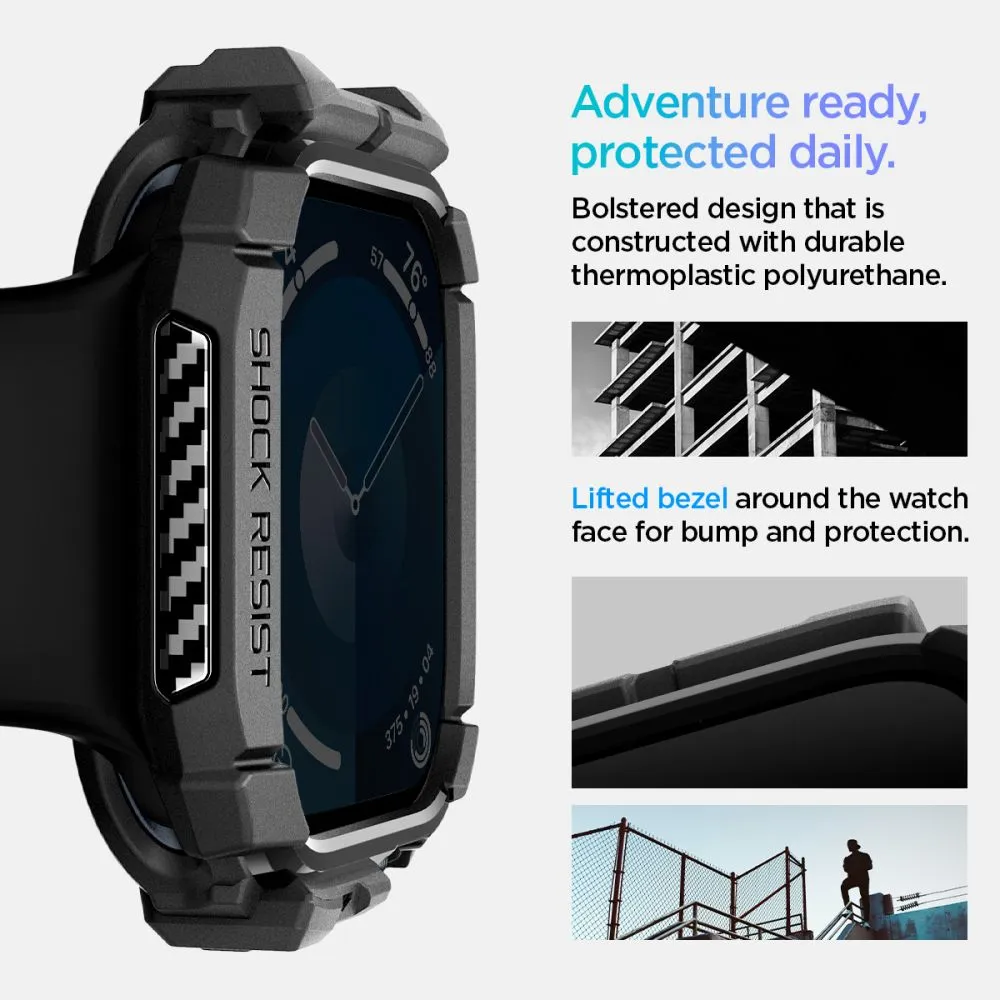 Apple Watch 10 / 11 telefoni ümbris must SPIGEN RUGGED ARMOR (46 MM)