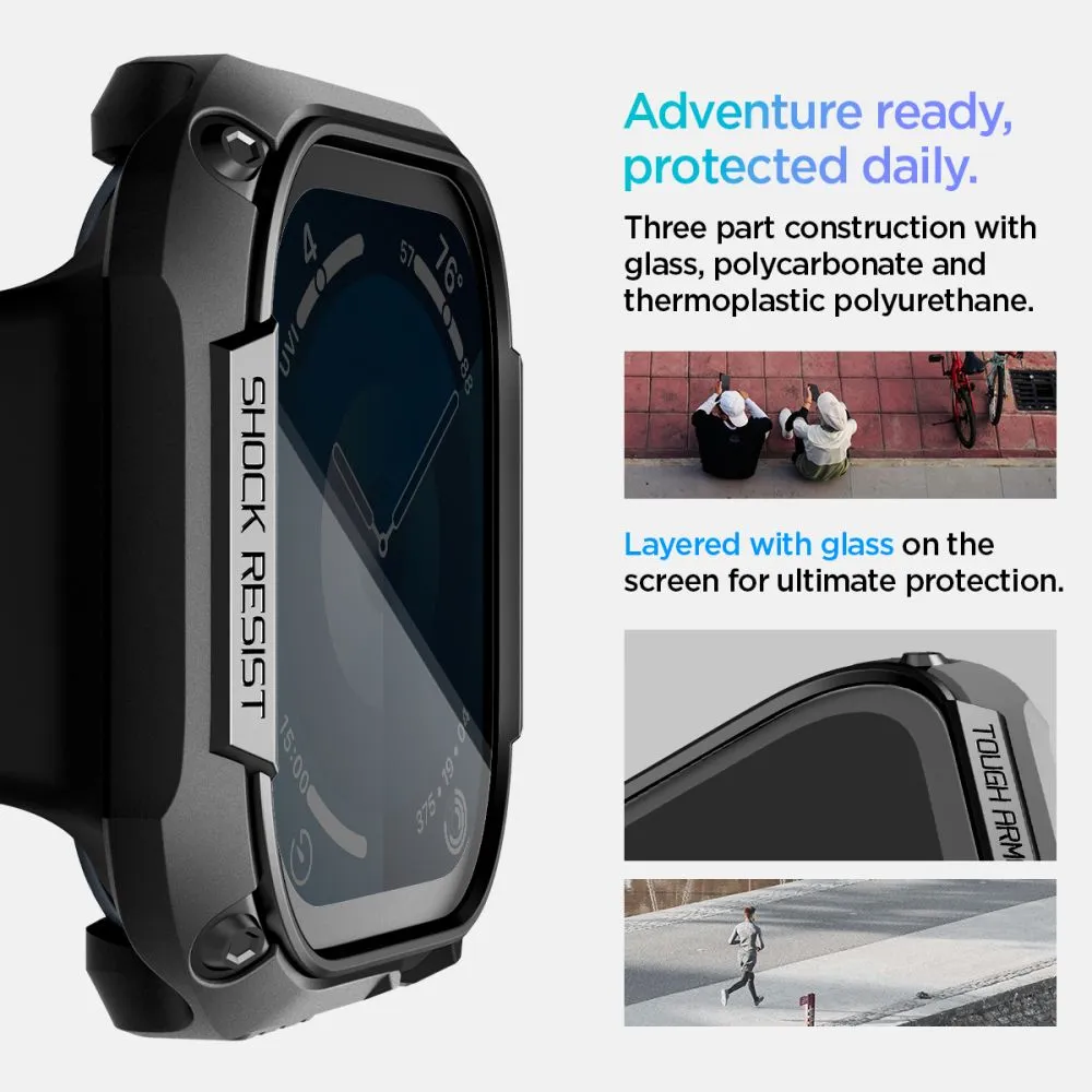 Apple Watch 10 / 11 vāciņš melns SPIGEN TOUGH ARMOR (46 MM)