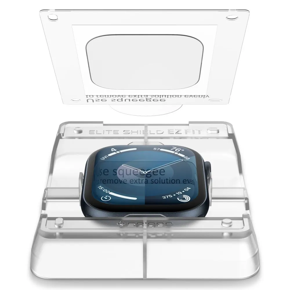 Apple Watch 10 apsauginis stiklas  SPIGEN ELITE SHIELD ”EZ FIT” 2-PACK (46 MM)