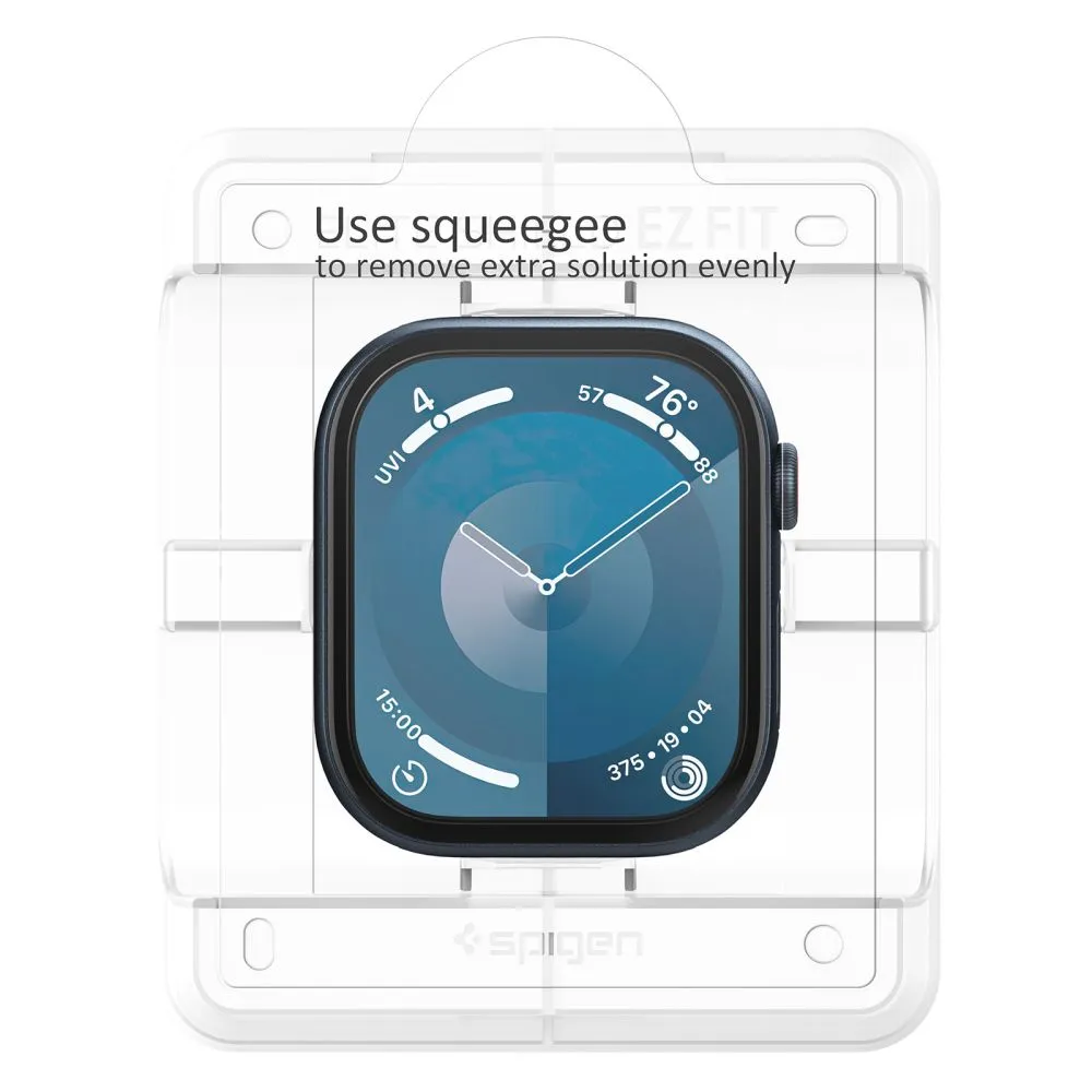Apple Watch 10 apsauginis stiklas  SPIGEN ELITE SHIELD ”EZ FIT” 2-PACK (46 MM)