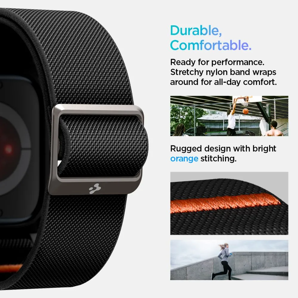 Apple Watch 10 dirželis Juoda SPIGEN LITE FIT ”PRO” (46 MM)