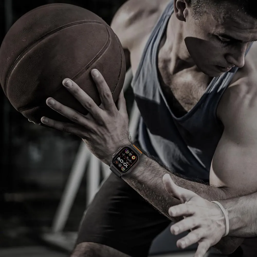 Apple Watch 10 suojakuori, suojakotelo sininen TECH-PROTECT NYLON CLASP (46 MM)