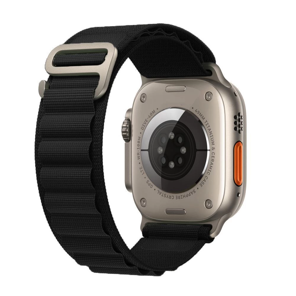 Apple Watch 10 / 11 Viedpulksteņu siksniņas melns TECH-PROTECT NYLON PRO (46 MM)
