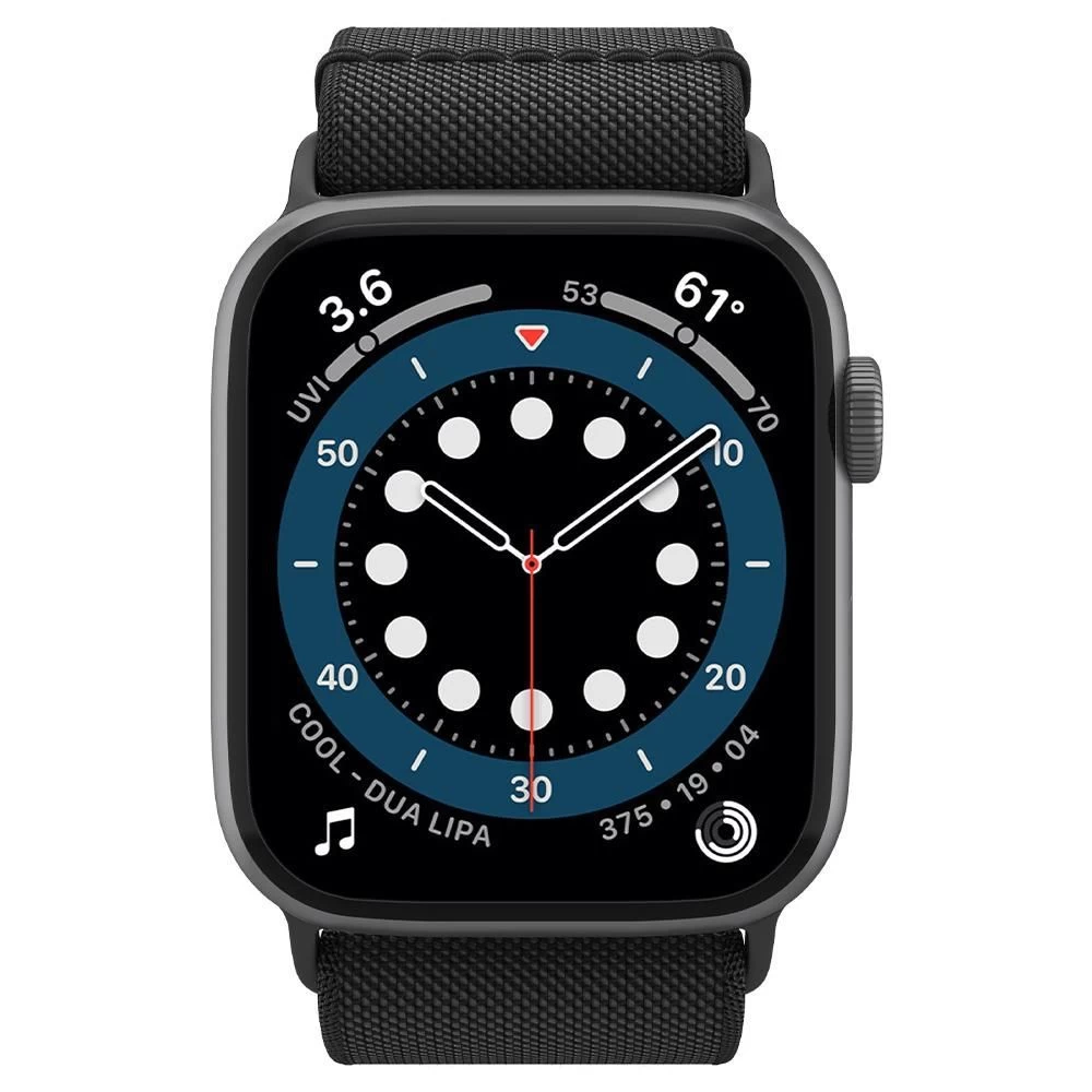 Apple Watch 10 / 11 Nutikellade rihmad must SPIGEN FIT LITE (46 MM)