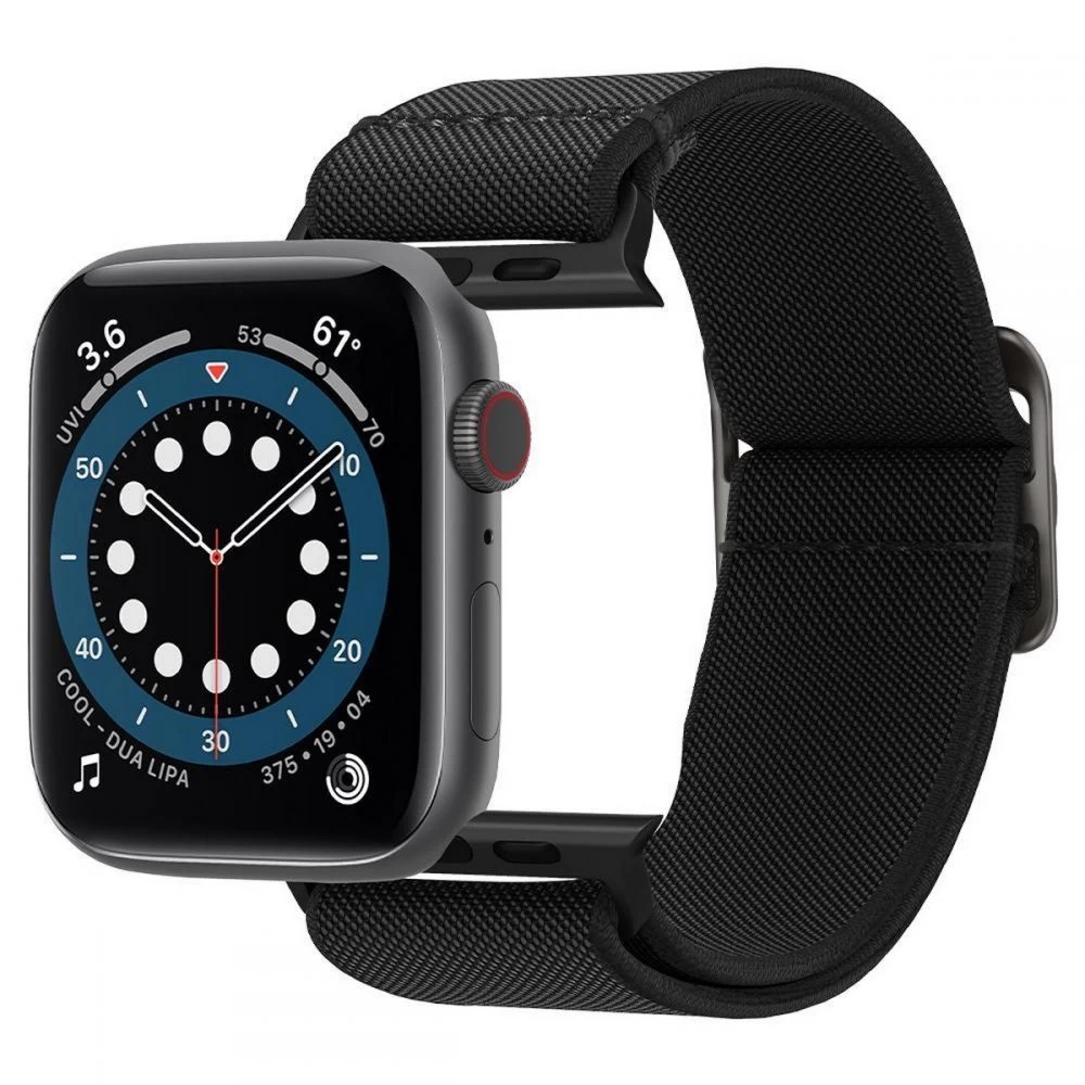 Apple Watch 10 / 11 Nutikellade rihmad must SPIGEN FIT LITE (46 MM)