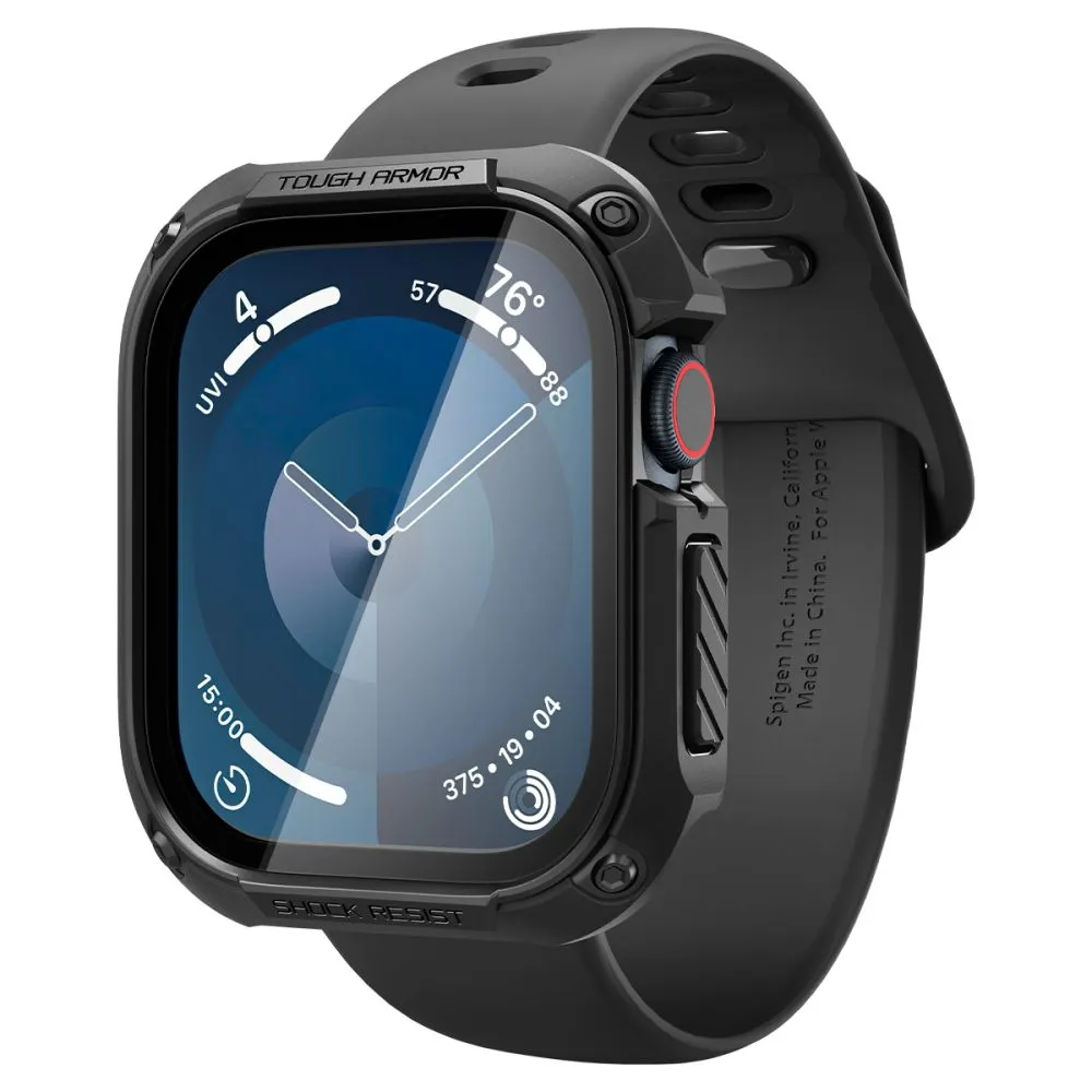 Apple Watch 10 / 11 skal, fodral svart SPIGEN TOUGH ARMOR (46 MM)