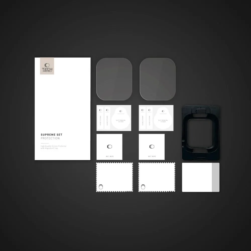 Apple Watch 10 näytönsuojalasi TECH-PROTECT SUPREME SET 2-PACK (46 MM)