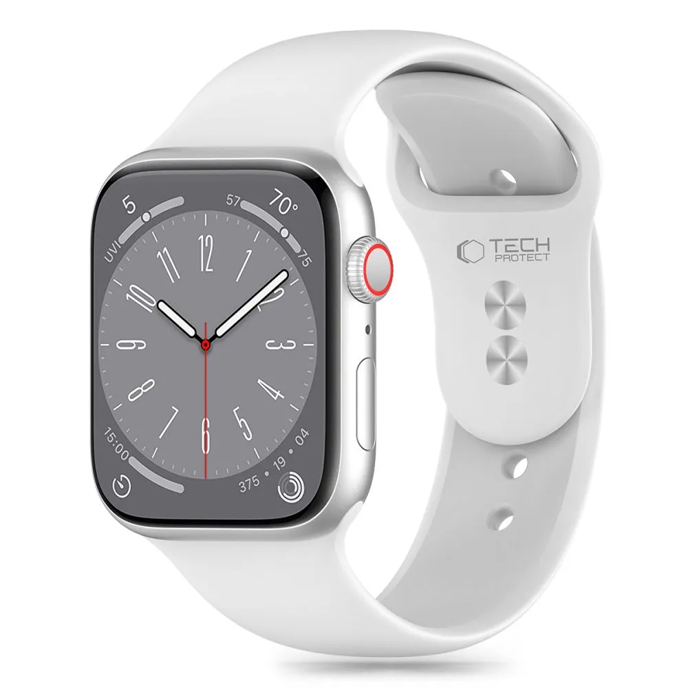 Apple Watch 10 dirželis baltas TECH-PROTECT SILICONE (46 MM)