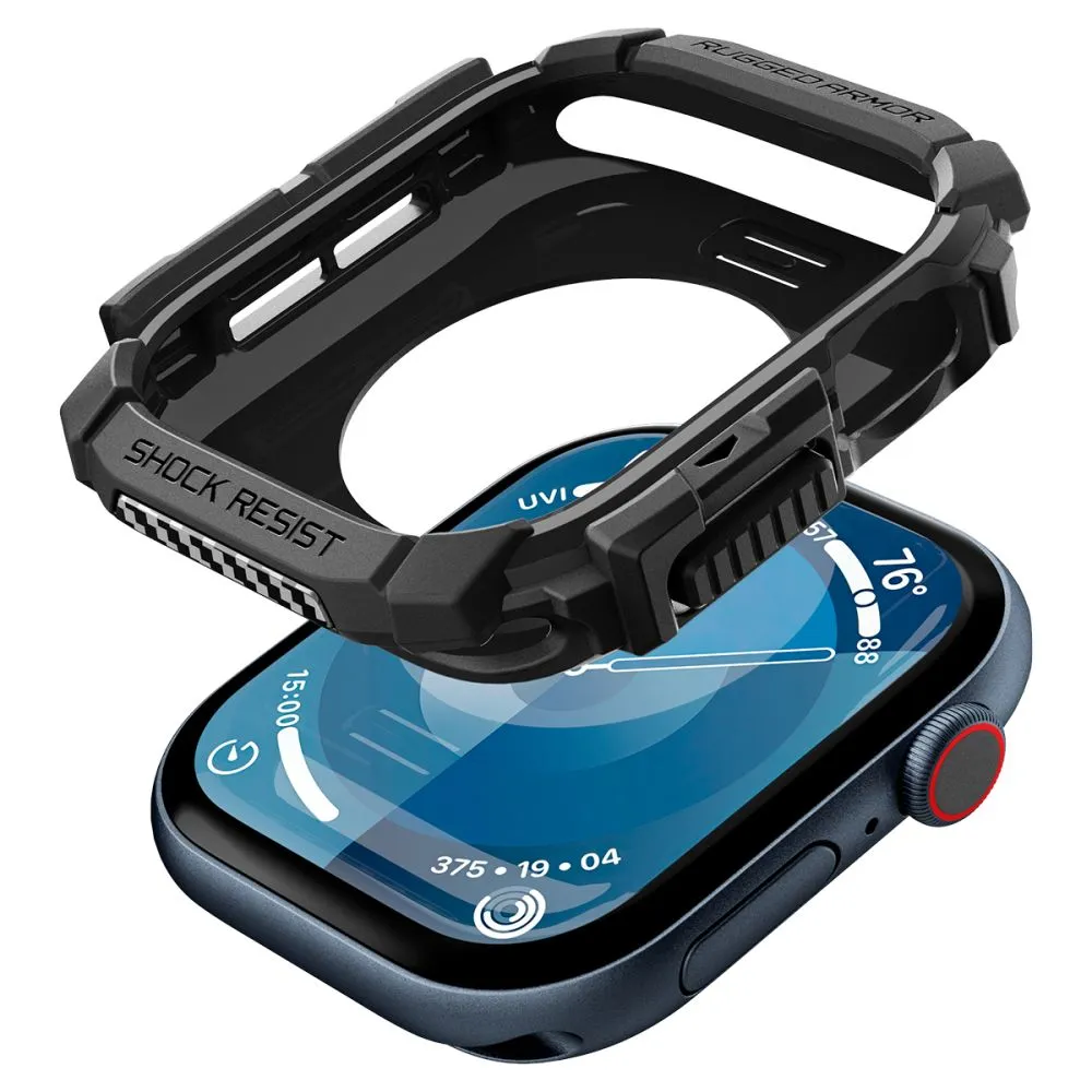 Apple Watch 10 dėklas Juoda SPIGEN RUGGED ARMOR (42 MM)