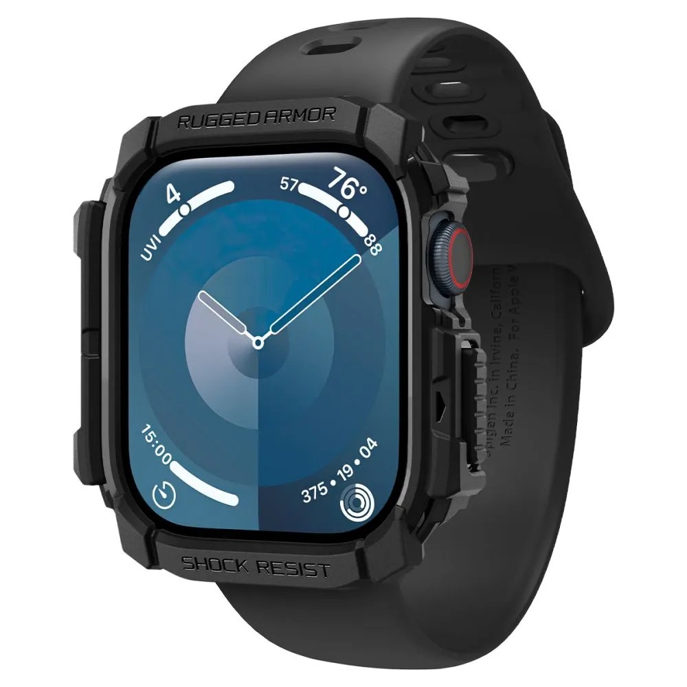 Apple Watch 10 dėklas Juoda SPIGEN RUGGED ARMOR (42 MM)