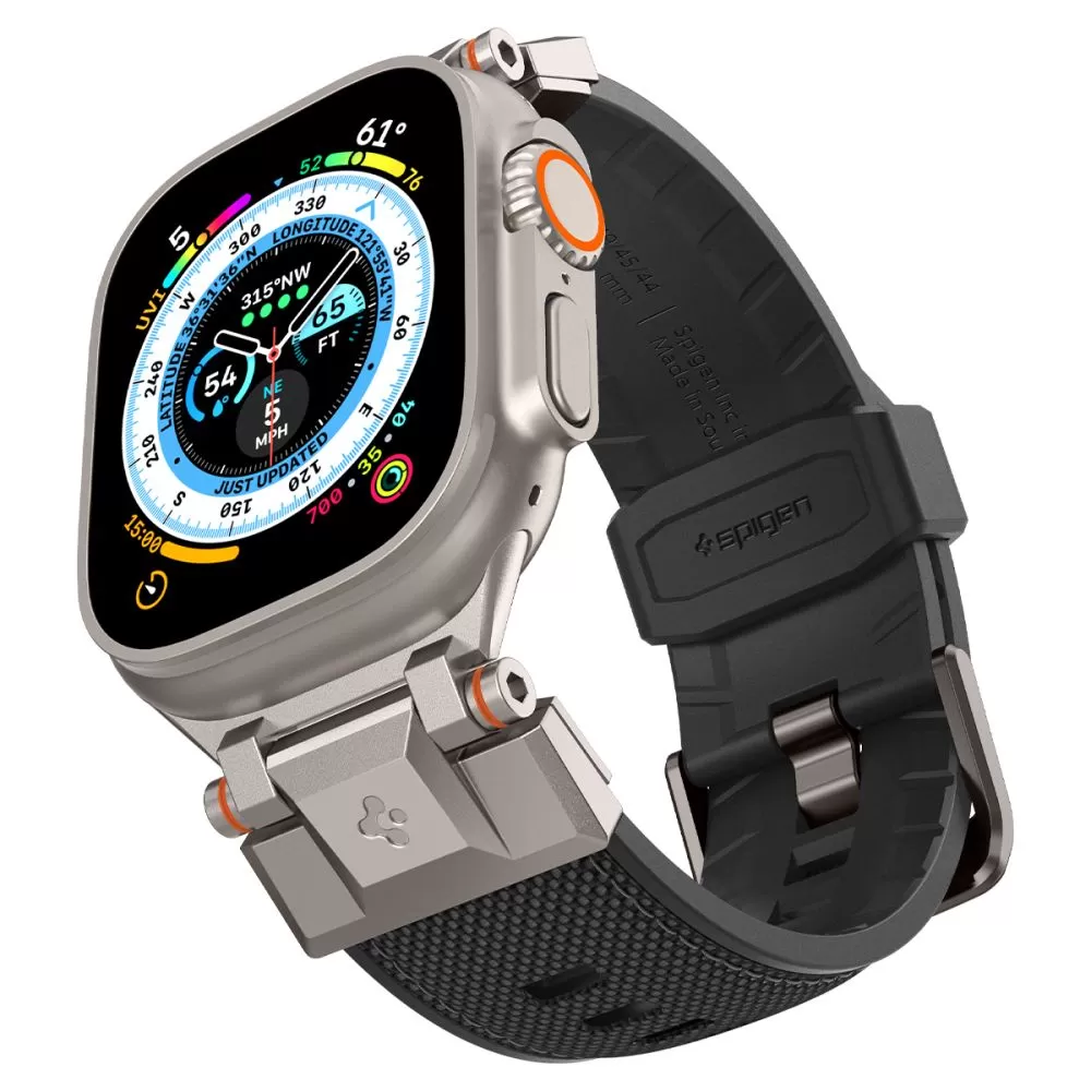 Apple Watch 10 dirželis Juoda SPIGEN DURAPRO ARMOR (46MM)