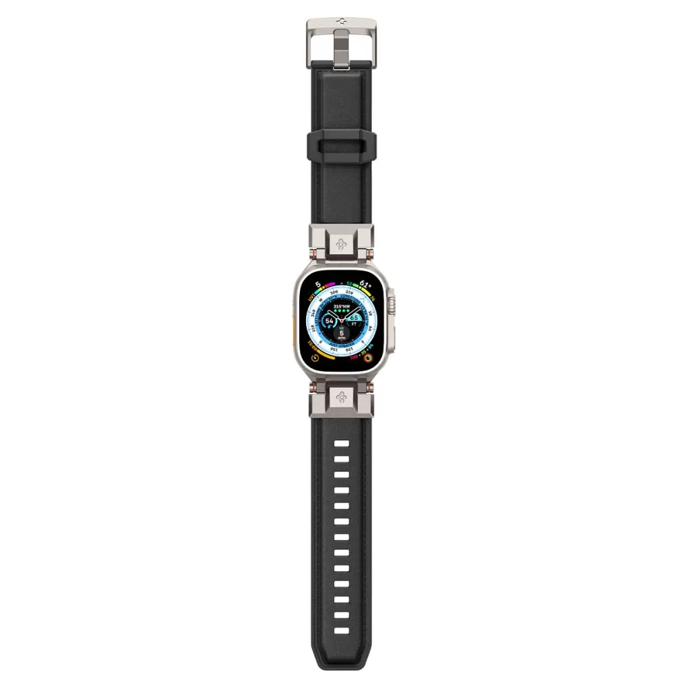Apple Watch 10 dirželis Juoda SPIGEN DURAPRO ARMOR PU (46 MM)