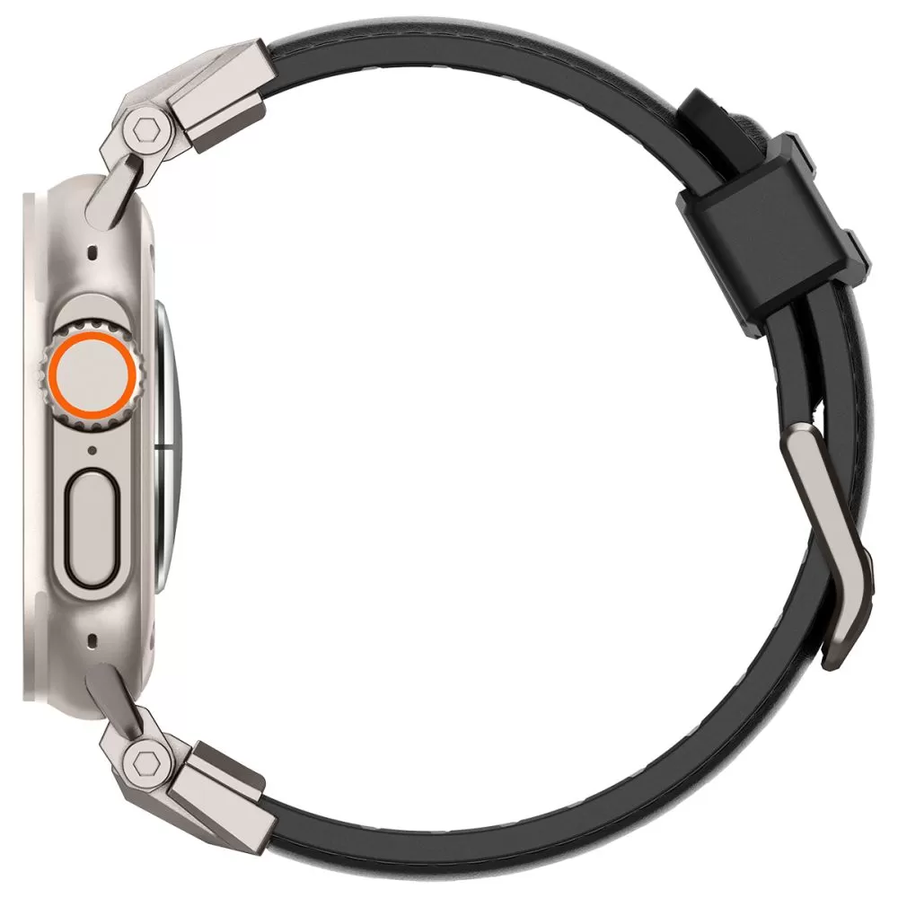 Apple Watch 10 dirželis Juoda SPIGEN DURAPRO ARMOR PU (46 MM)