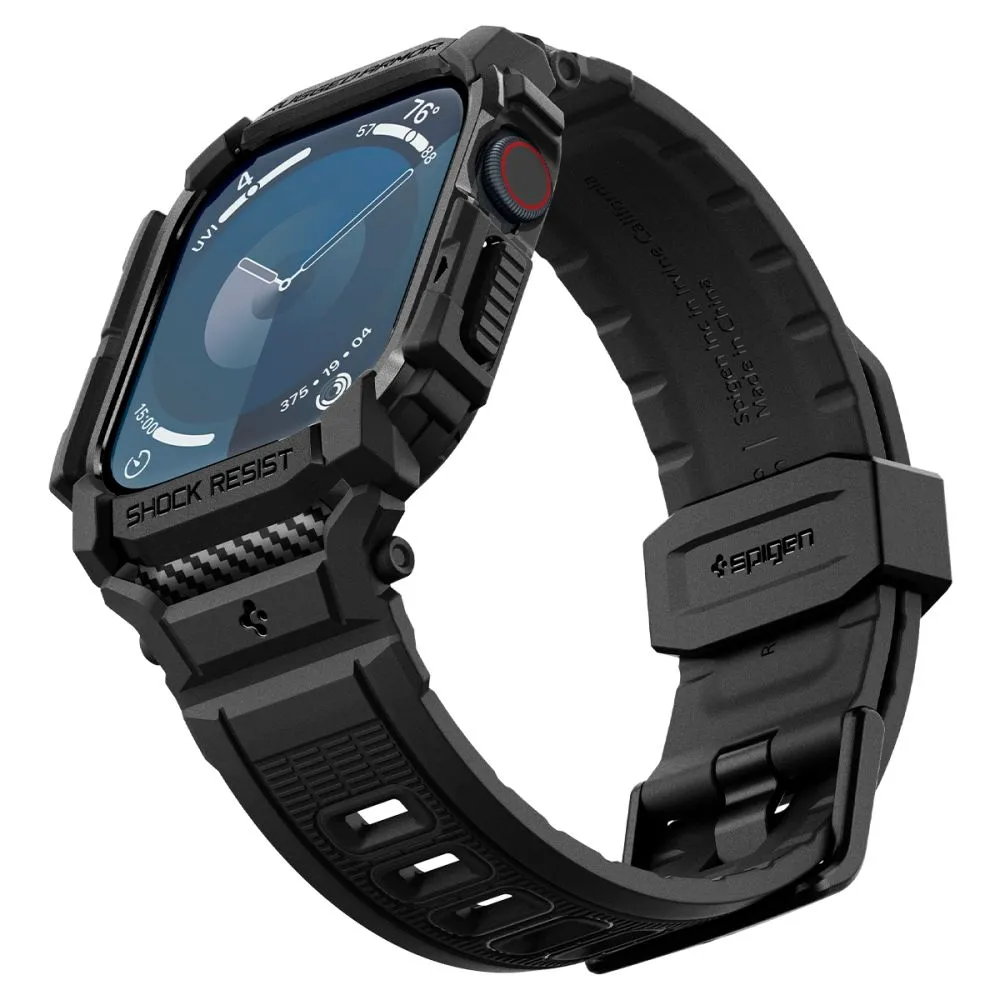 Apple Watch 10 dirželis Juoda SPIGEN RUGGED ARMOR ”PRO” (46 MM)