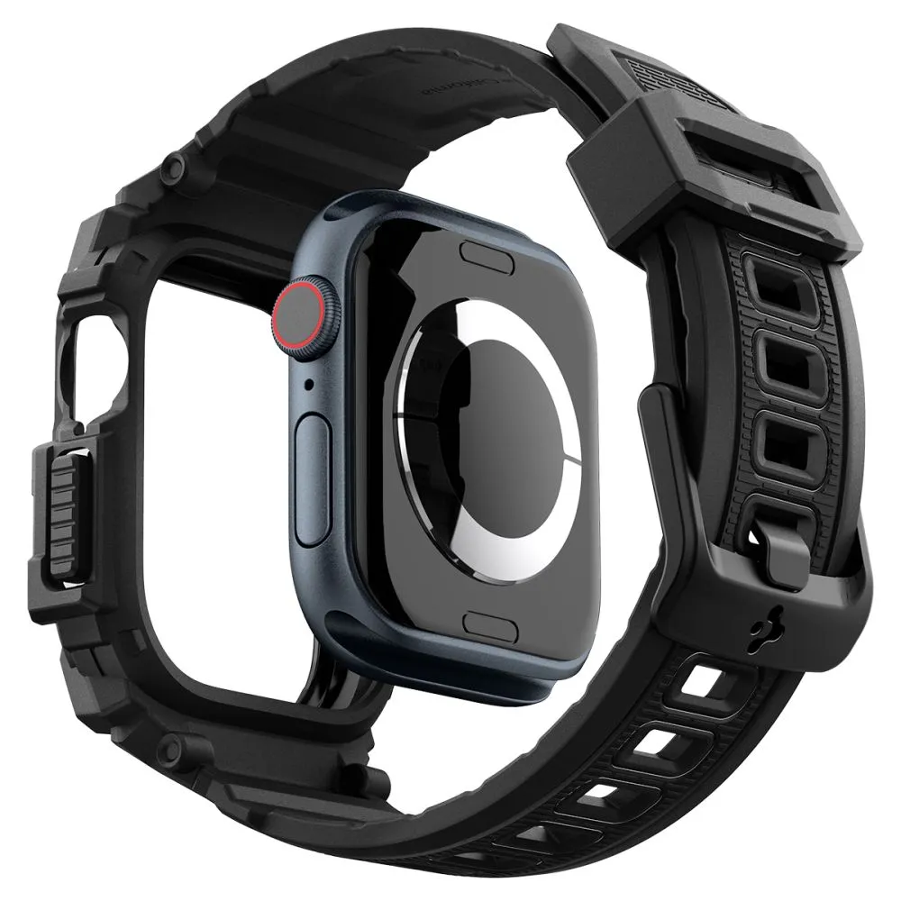 Apple Watch 10 dirželis Juoda SPIGEN RUGGED ARMOR ”PRO” (46 MM)