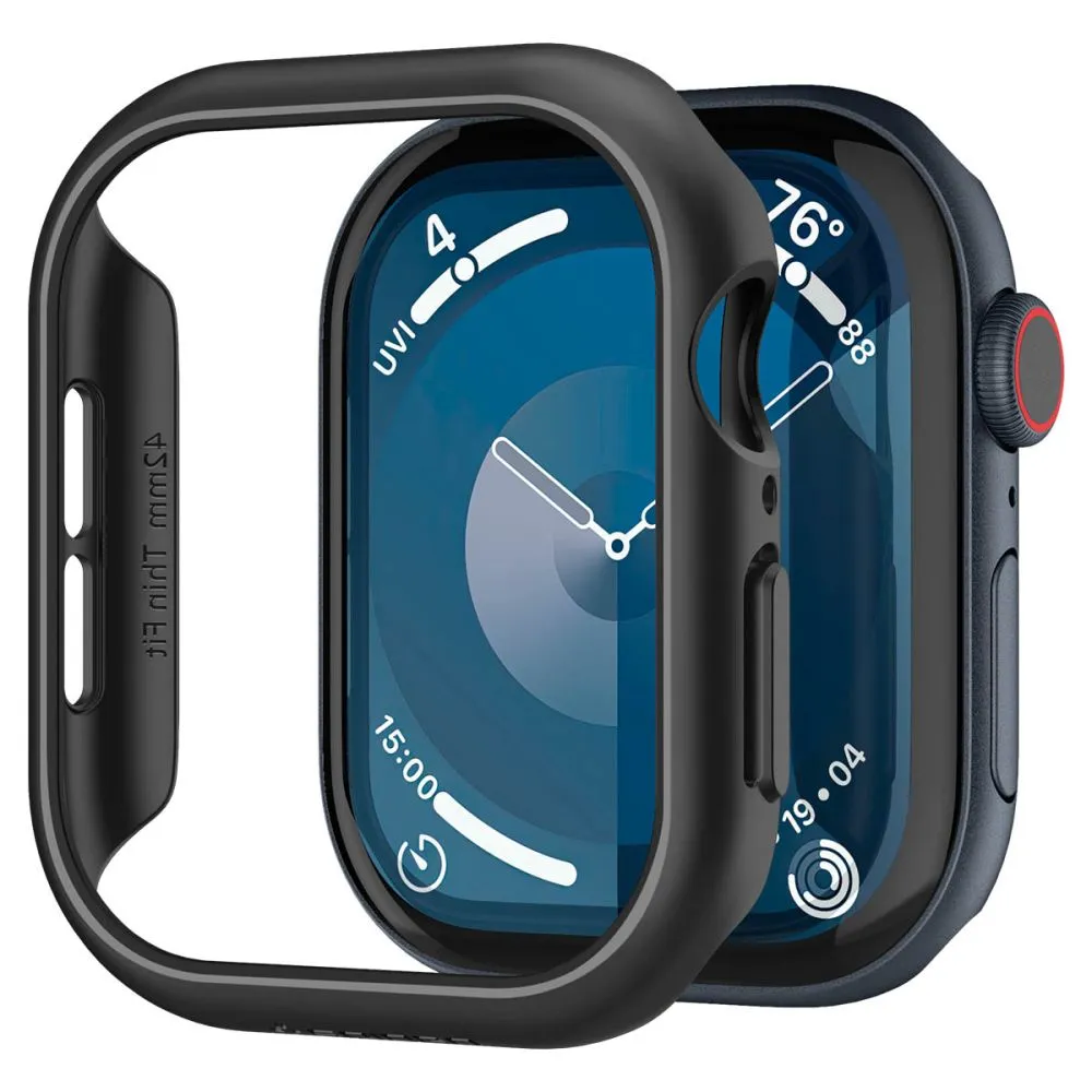 Apple Watch 10 dėklas Juoda SPIGEN THIN FIT (42 MM)