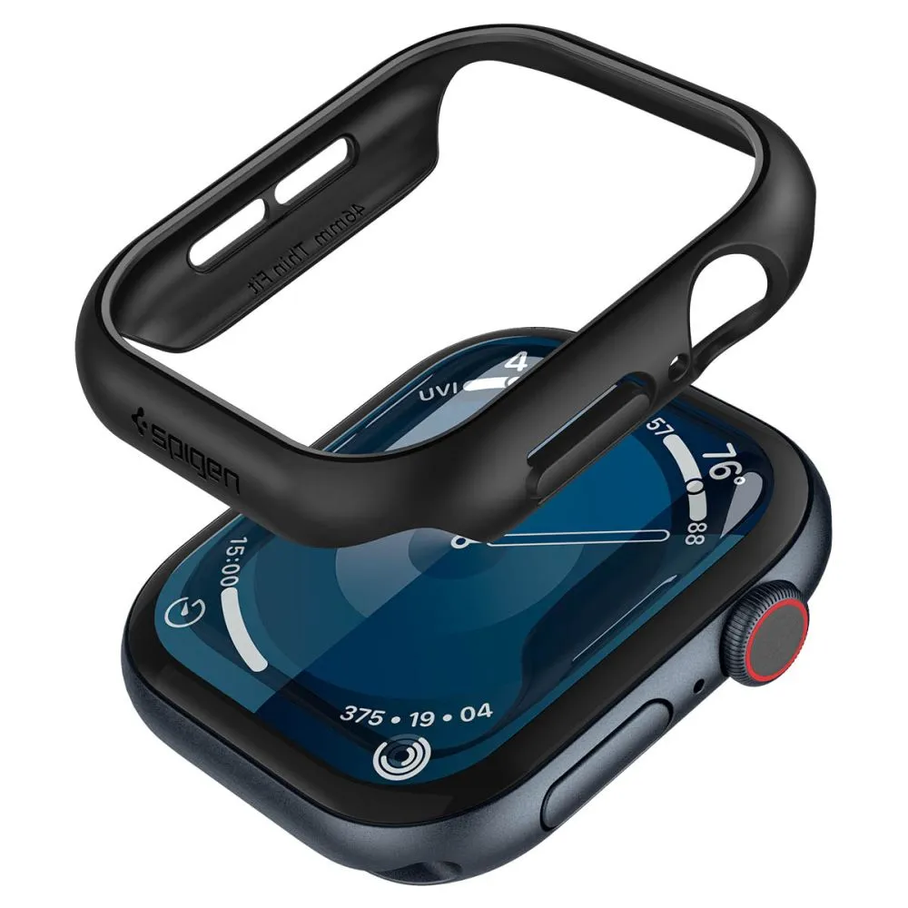 Apple Watch 10 dėklas Juoda SPIGEN THIN FIT (42 MM)