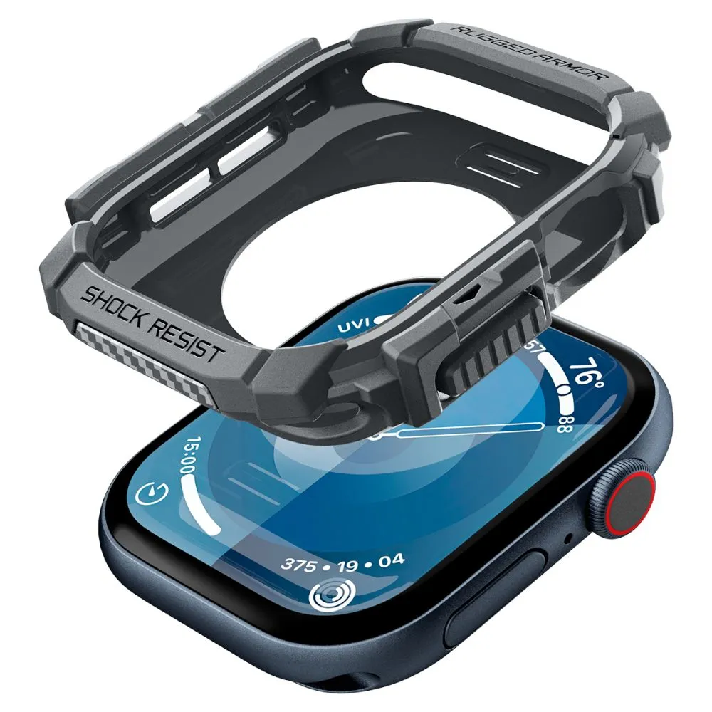 Apple Watch 10 dėklas pilkas SPIGEN RUGGED ARMOR (46 MM)